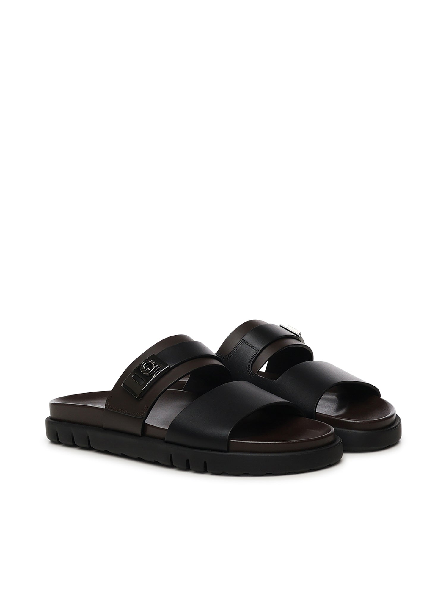 Ferragamo Sandals Black Calfskin