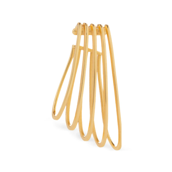 Single Earring La Cage Gold 18kt Gold-plated Brass () Earrings
