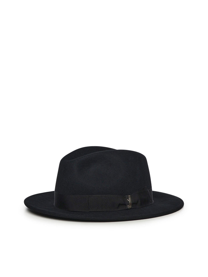Borsalino Hats Black Merino Wool