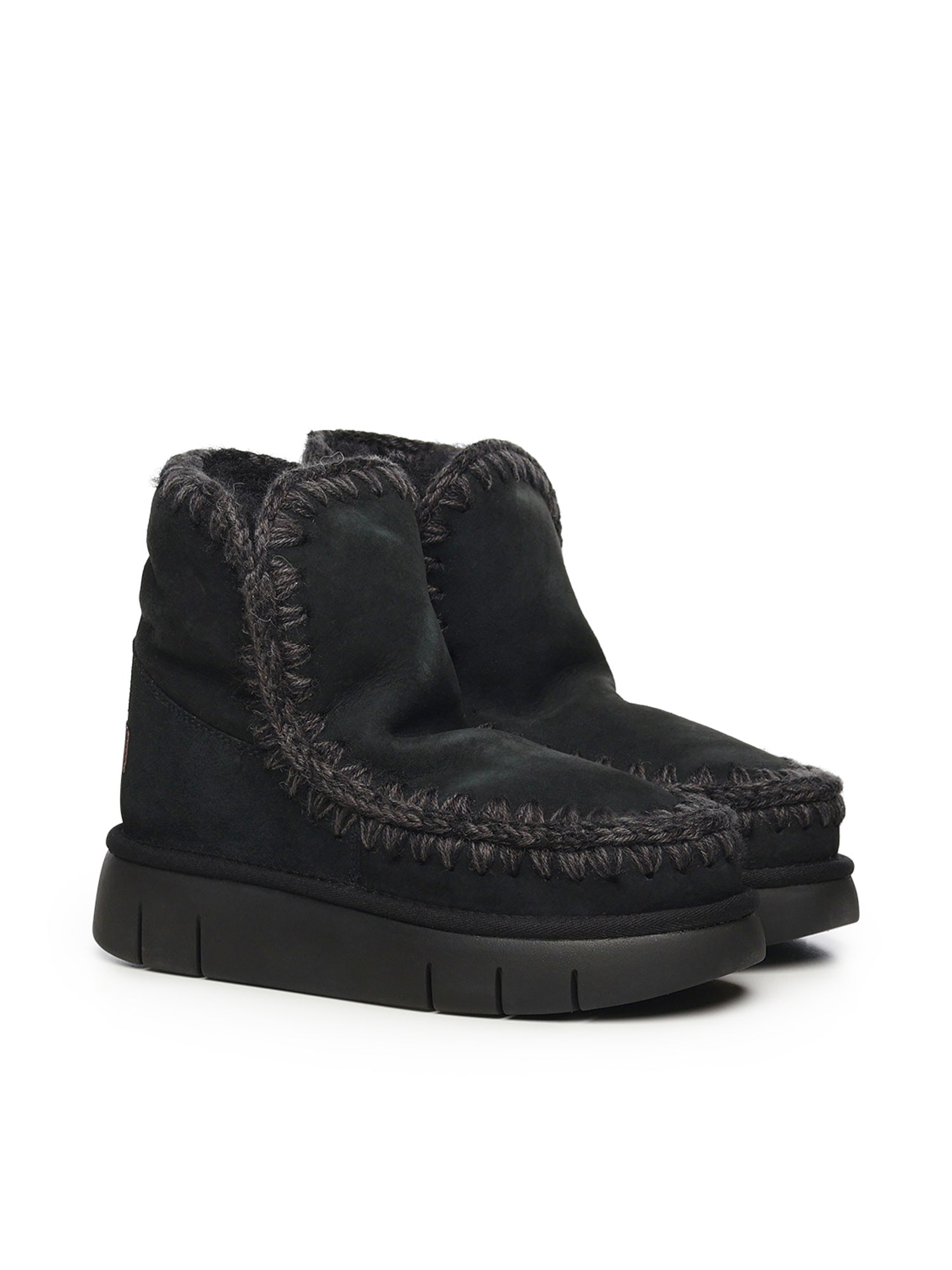 Mou Boots Black Sheepskin