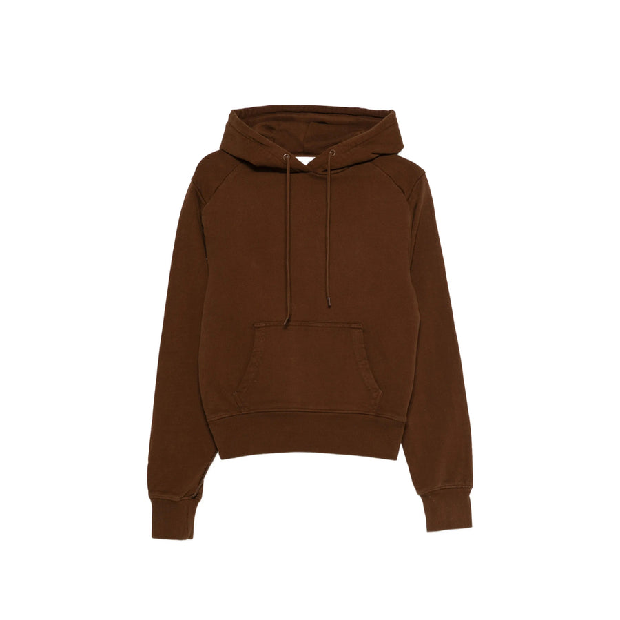 Hooded Sweatshirt Brown Cotton