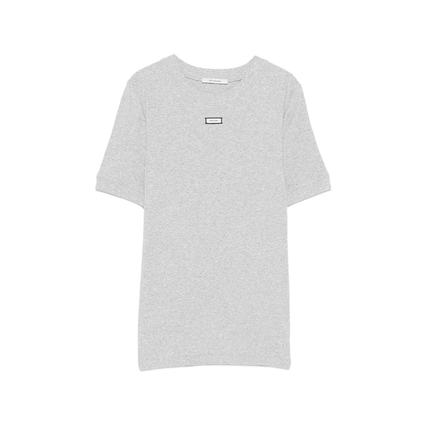T-Shirt Ribbed Grey Cotton T-shirts