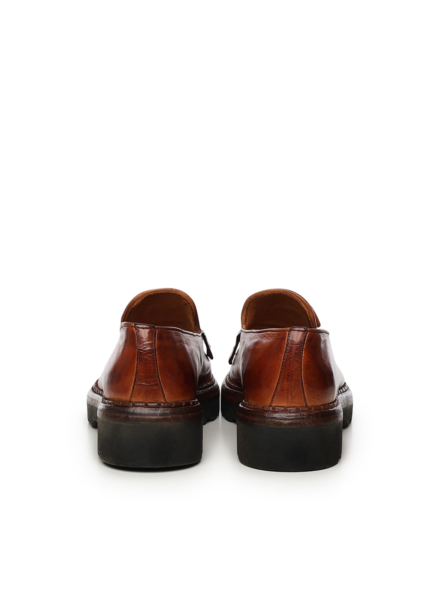 Eleventy Flat shoes Brown Buffalo Leather