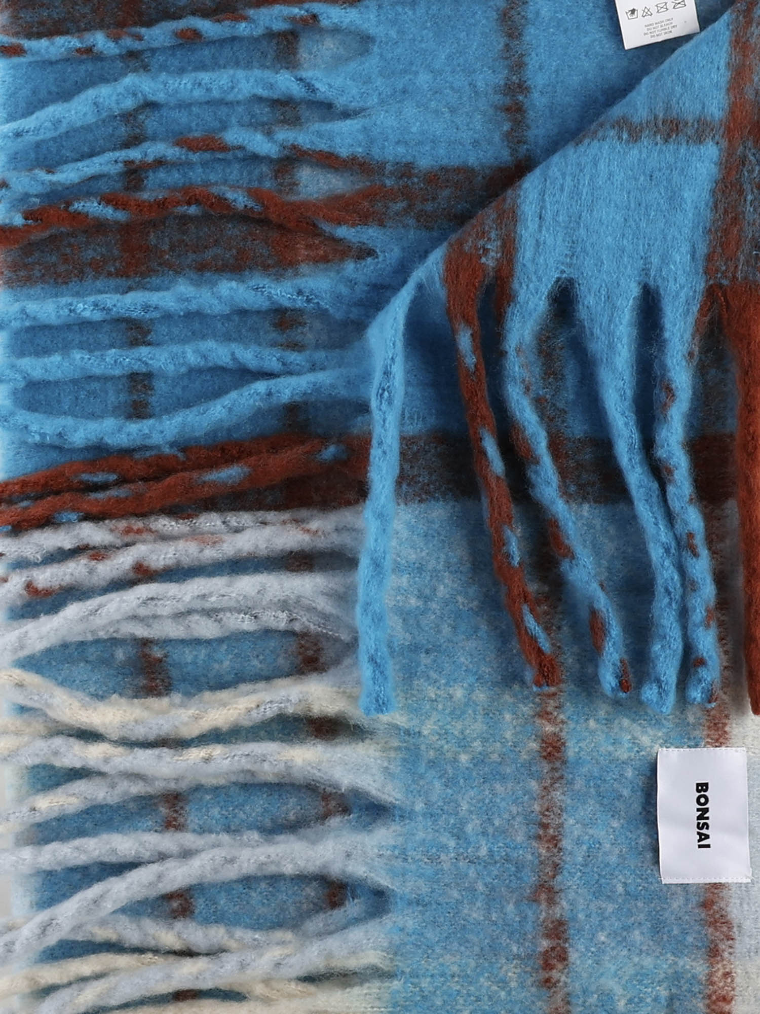 Bonsai Scarfs Light Blue/multi Polyester