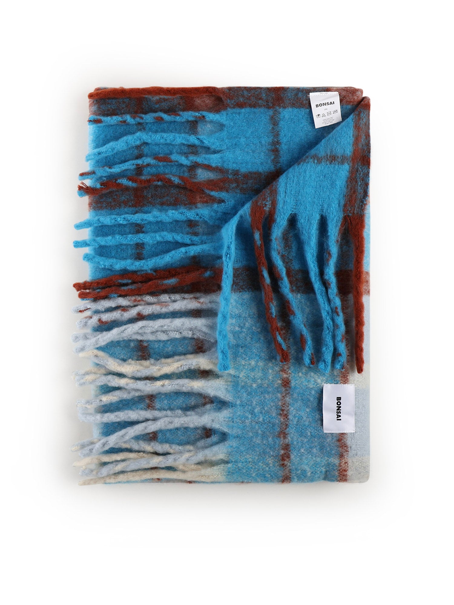 Bonsai Scarfs Light Blue/multi Polyester