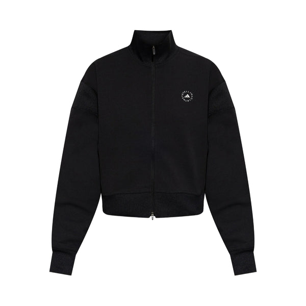 Sweater With Zip Fastening Black Recycled Polyester: 100