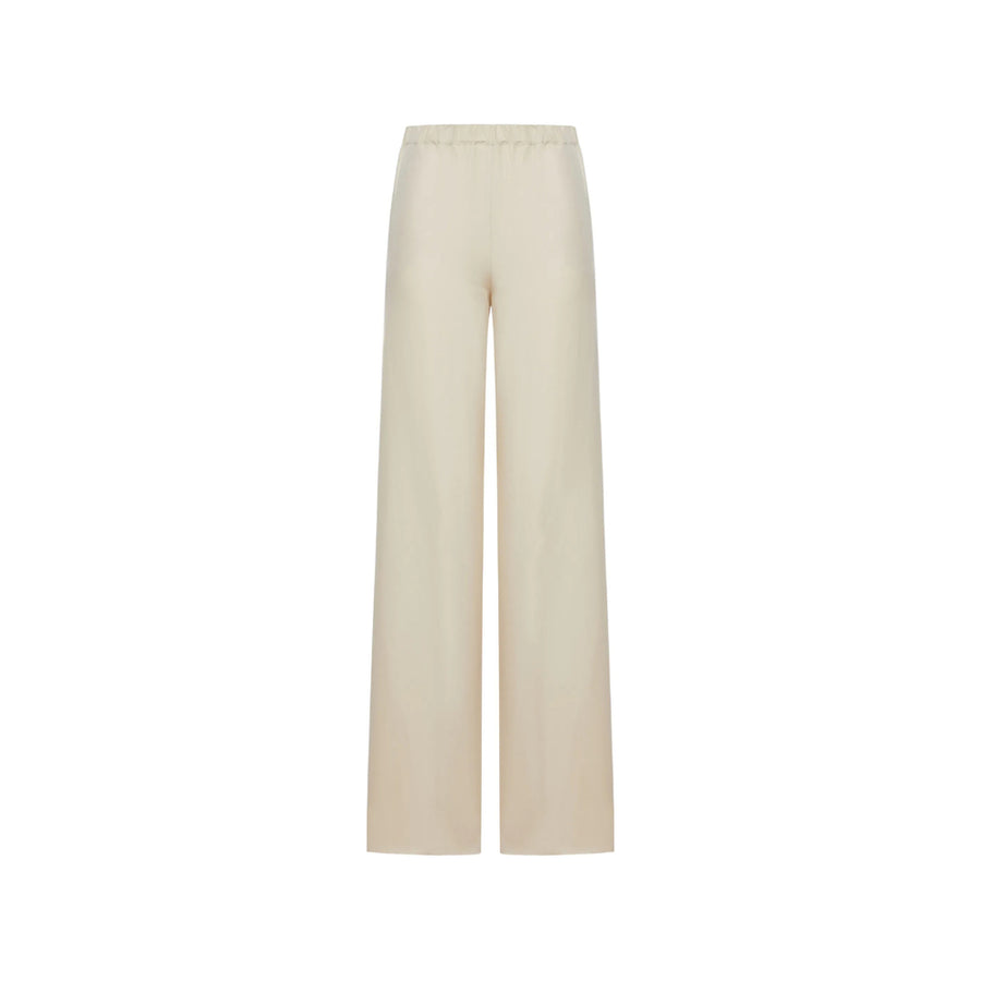 Wide-Leg Linen Trousers Neutrals