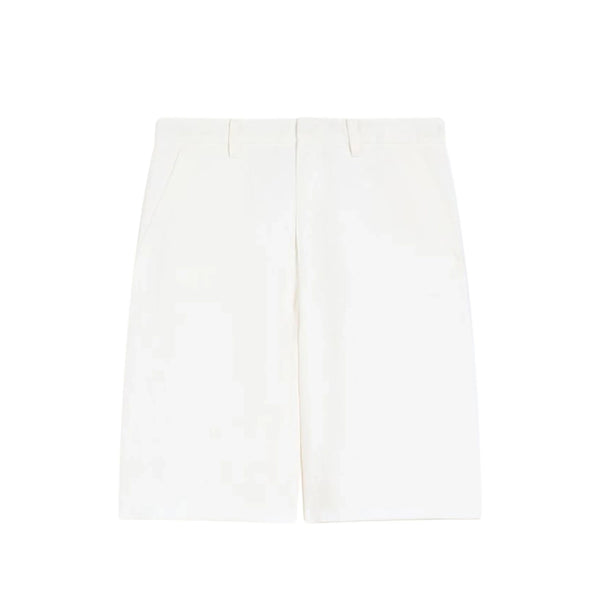 Knee-Length Shorts White Fabric