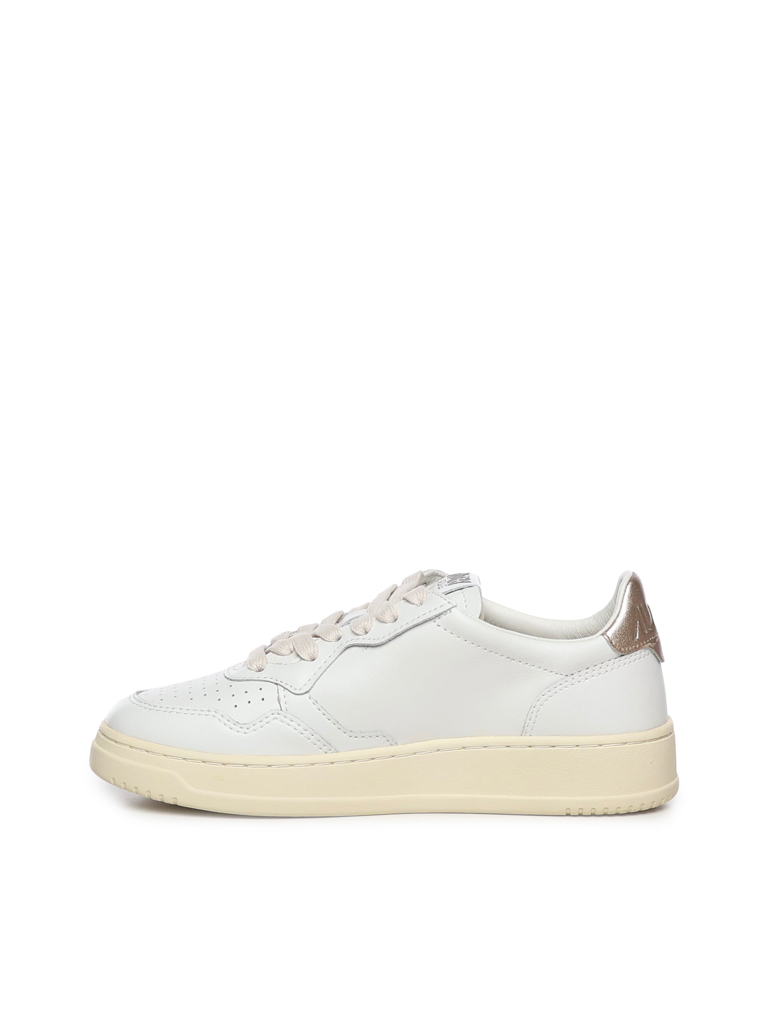 AUTRY Sneakers Wht/gold Cow Leather