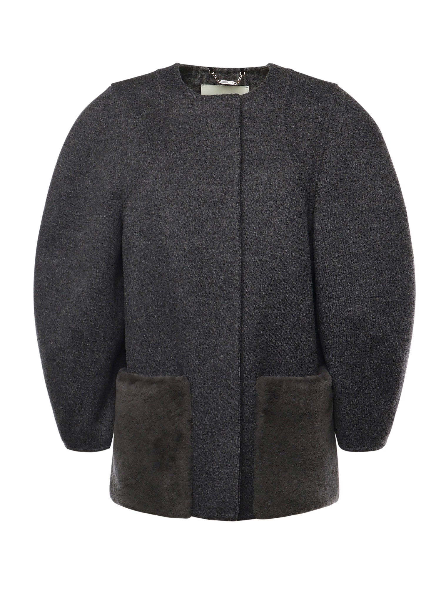 Fendi Jackets Gray Virgin Wool