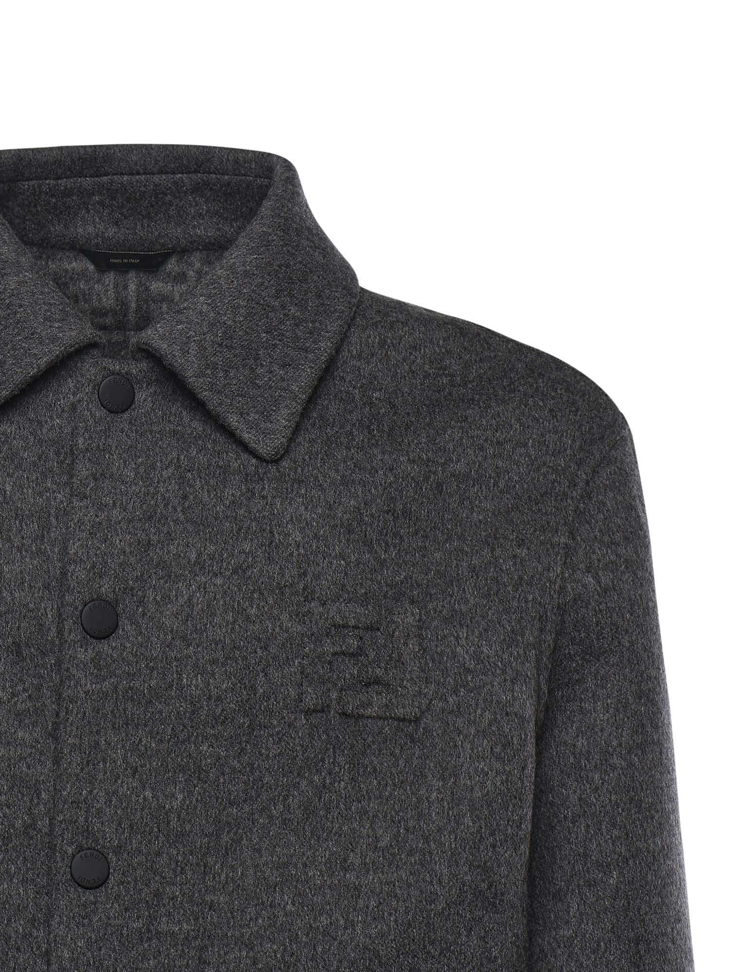 Fendi Sweaters Grey Virgin Wool