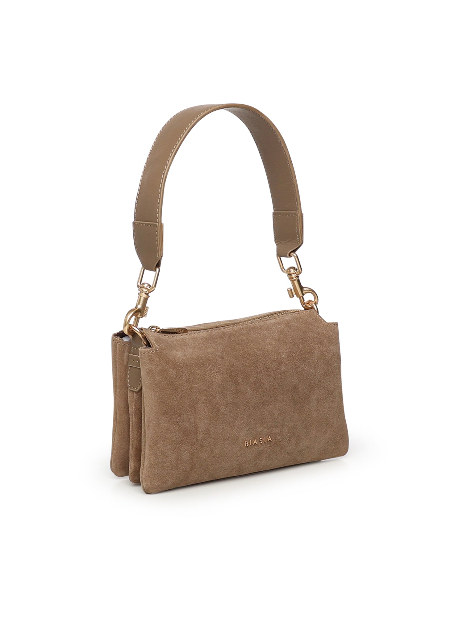 Biasia Bags Taupe Suede