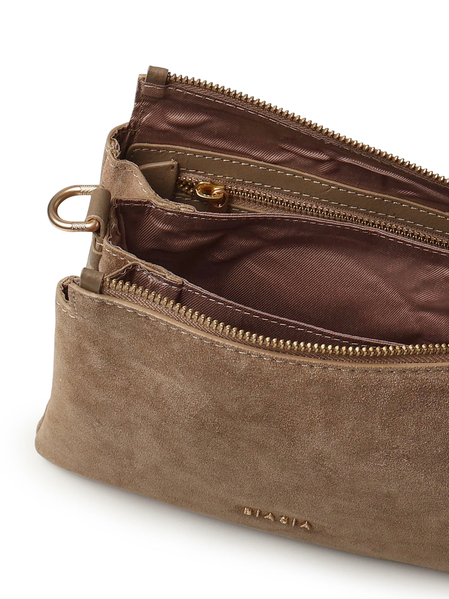 Biasia Bags Taupe Suede
