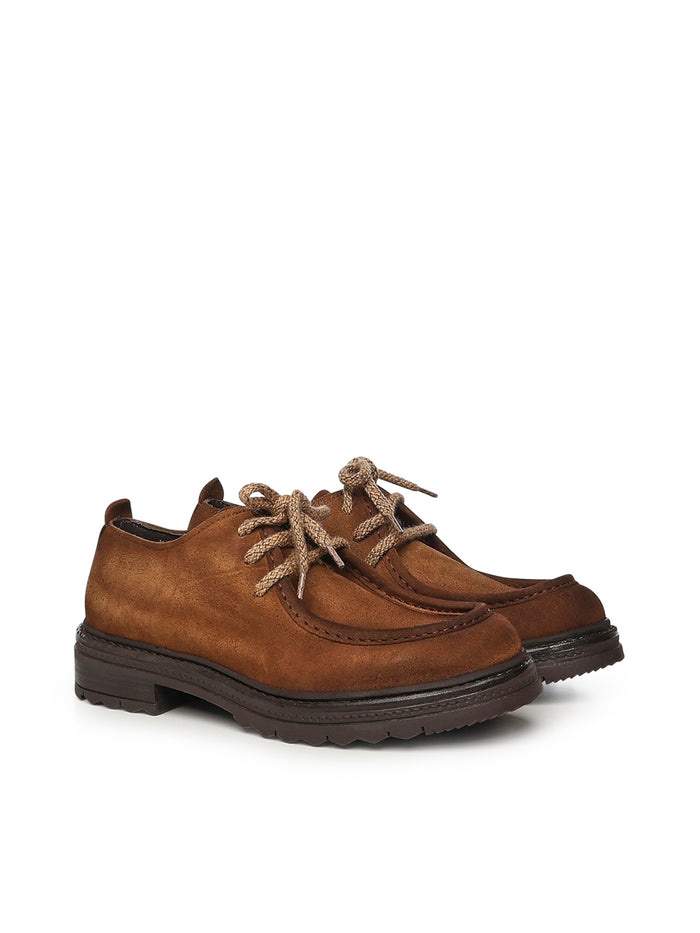 Giuliano Galiano Flat shoes Brown Suede