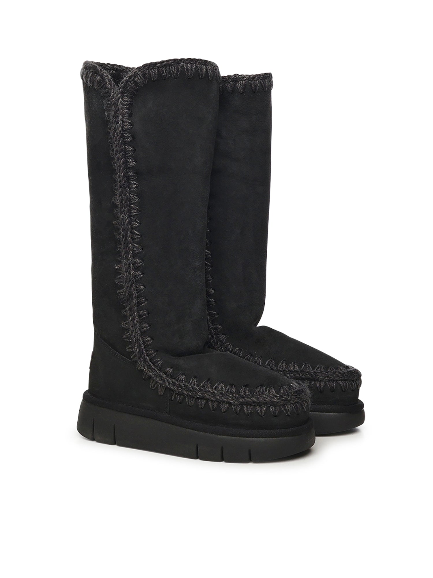 Mou Boots Black Sheepskin