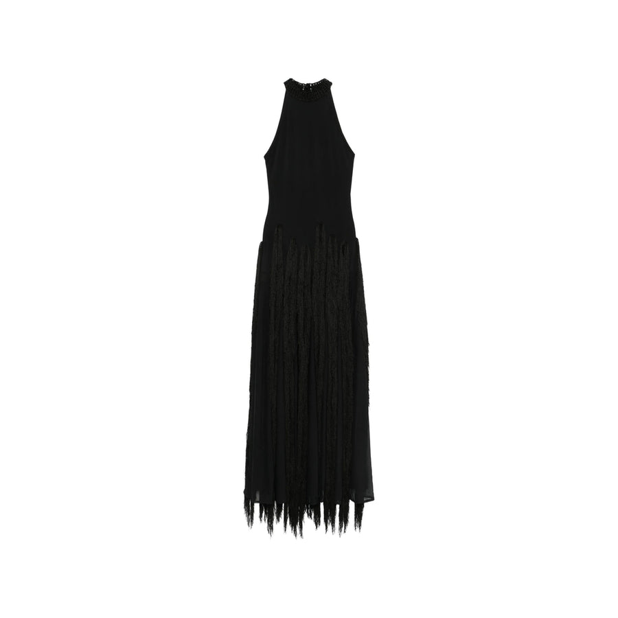 Evening Dress Black Cotton