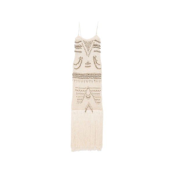 Cocktail Dress Takara Neutrals Cotton / Polyester & Party