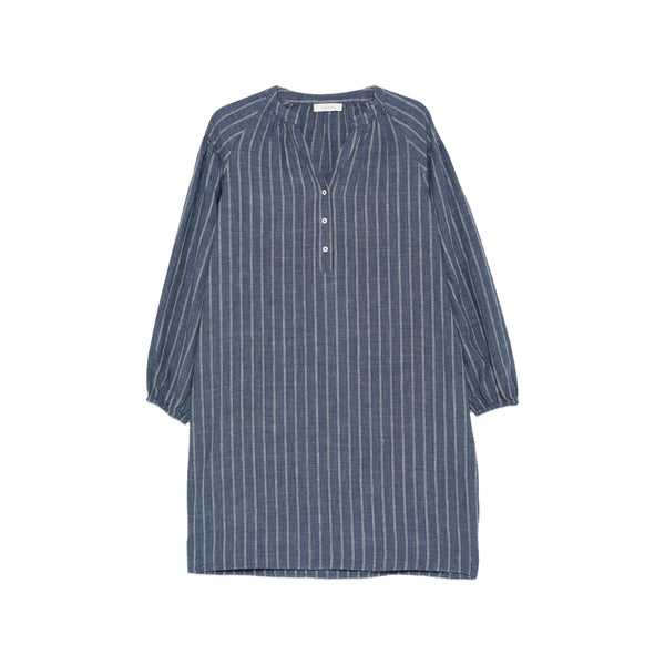 Dress Leilani Blues Blue-White Blue/white Cotton; Linen (flax) Day