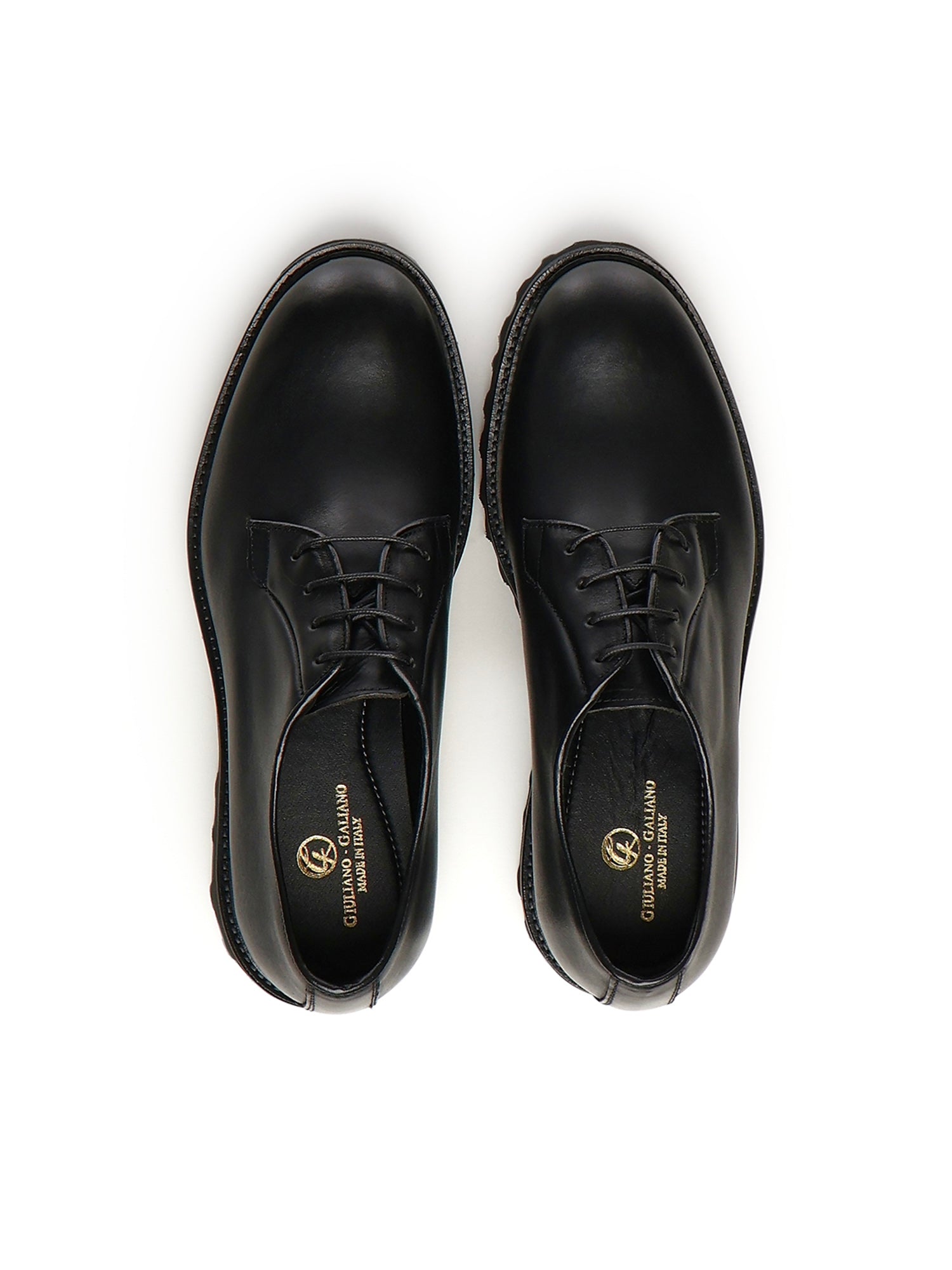 Giuliano Galiano Flat shoes Black Calfskin