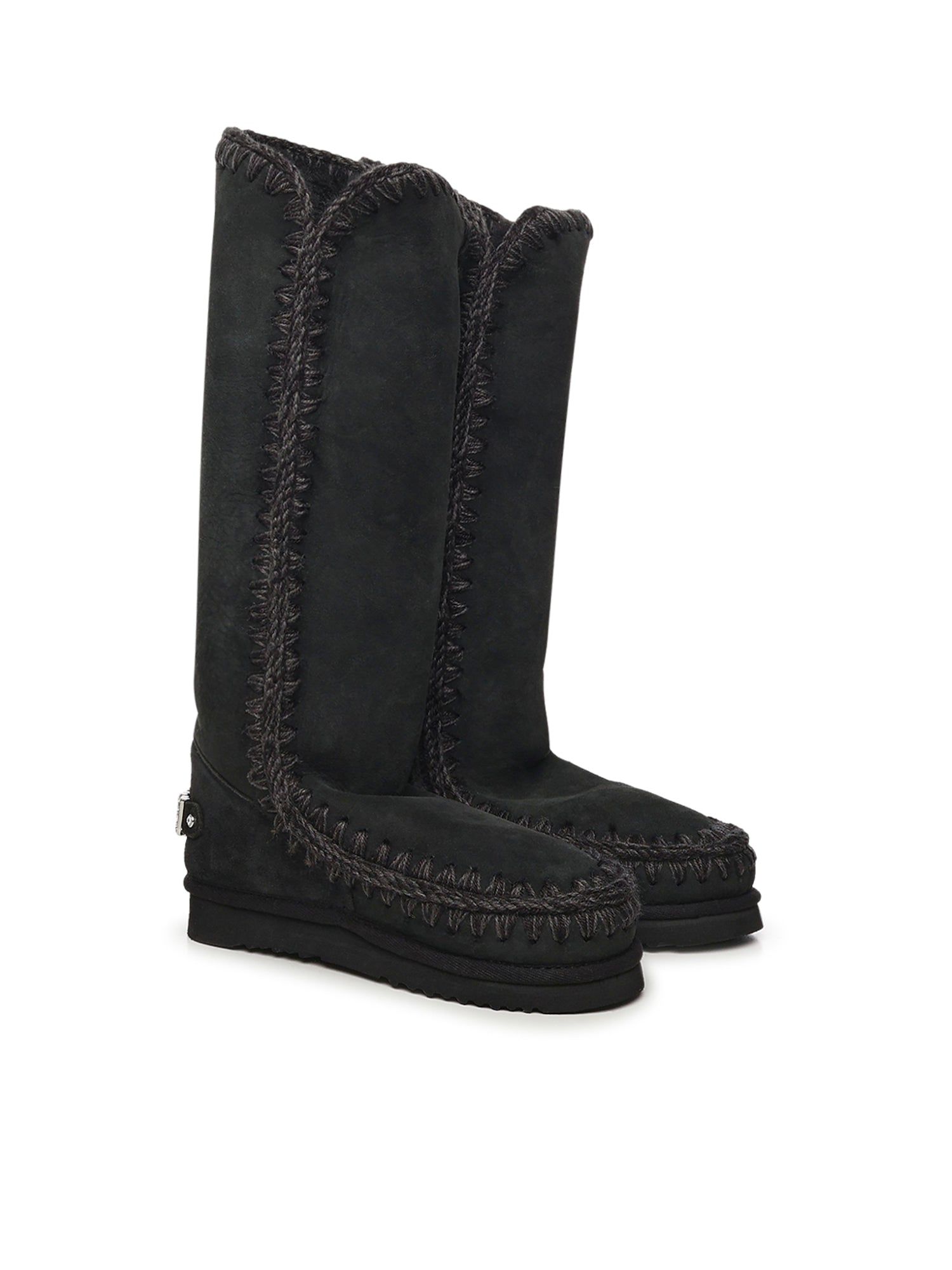 Mou Boots Black Sheepskin