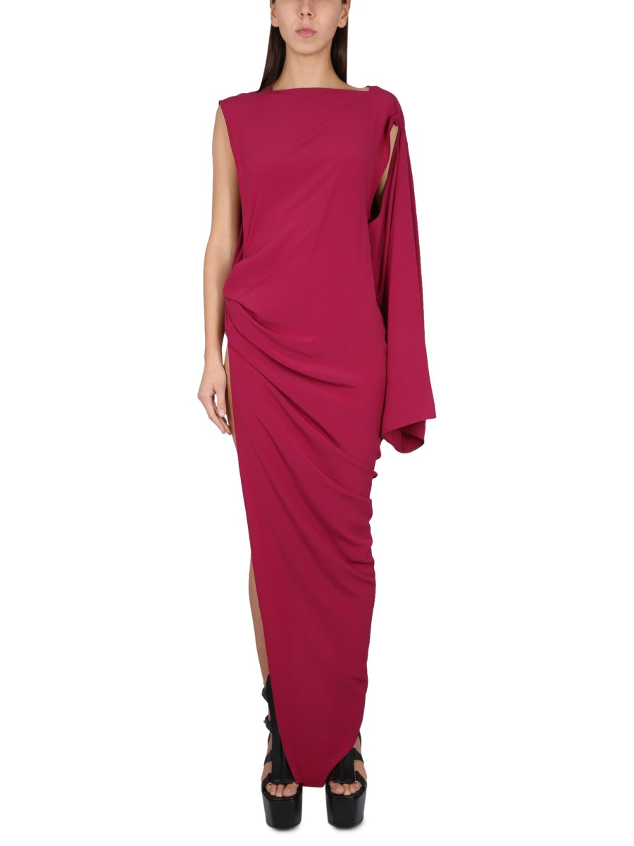 Edfu Dress Fuchsia Acetate