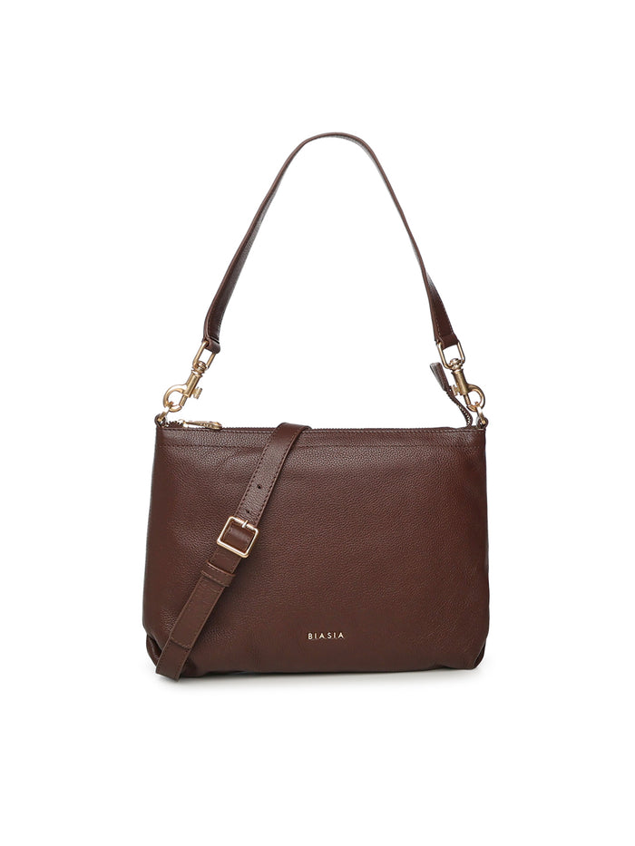 Biasia Bags Dark Brown Leather