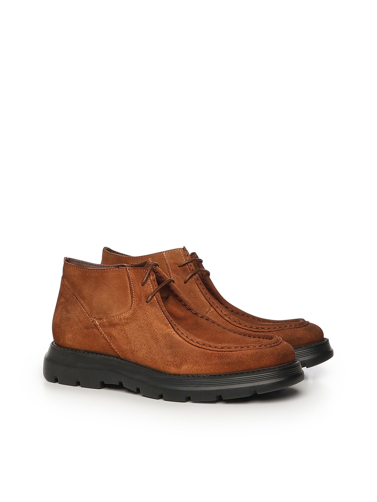 Giuliano Galiano Boots Tobacco Suede
