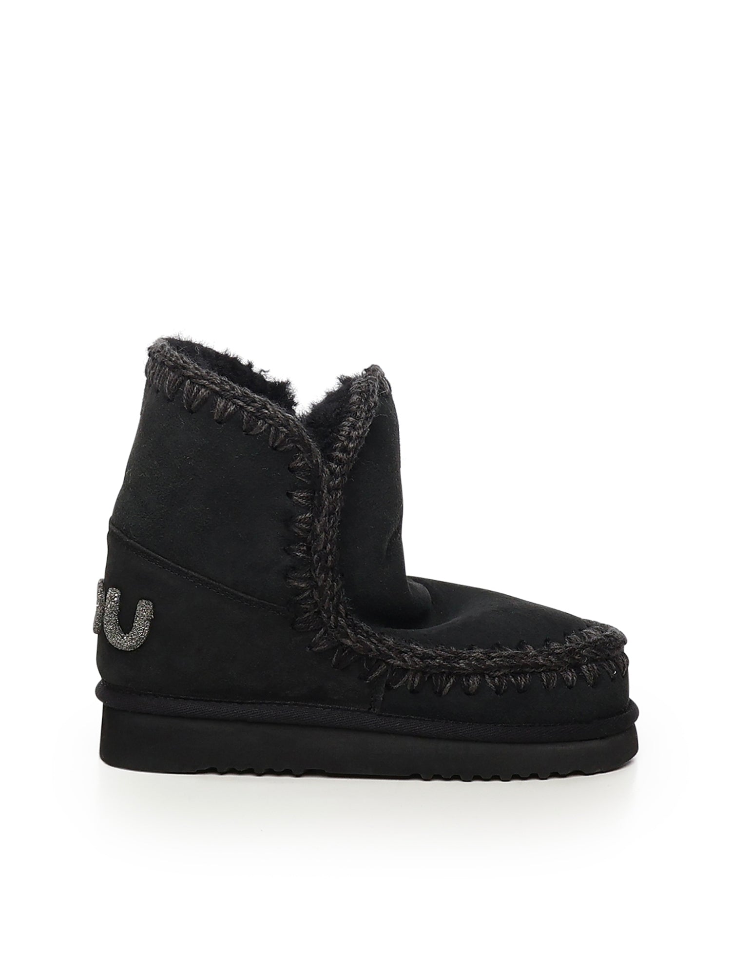 Mou Boots Black Sheepskin