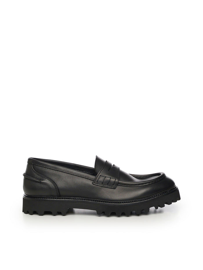 Giuliano Galiano Flat shoes Black Calfskin