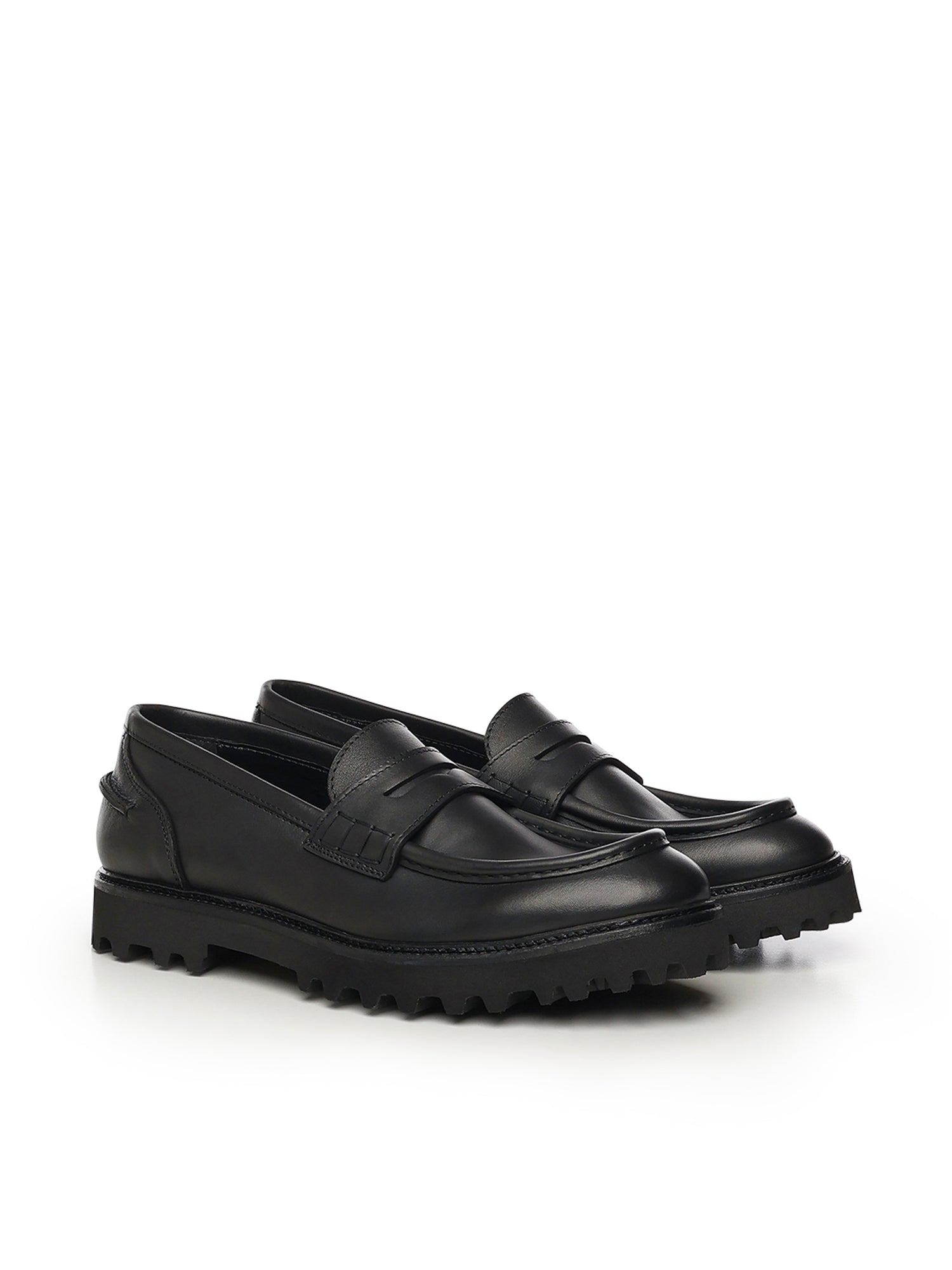 Giuliano Galiano Flat shoes Black Calfskin