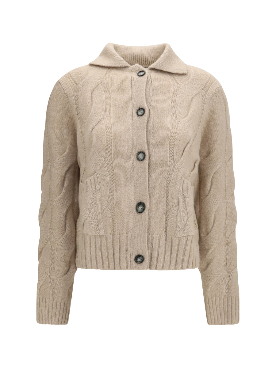 Cashmere And Silk Sweater With Buttons 48 Kashmir/capra Hircus