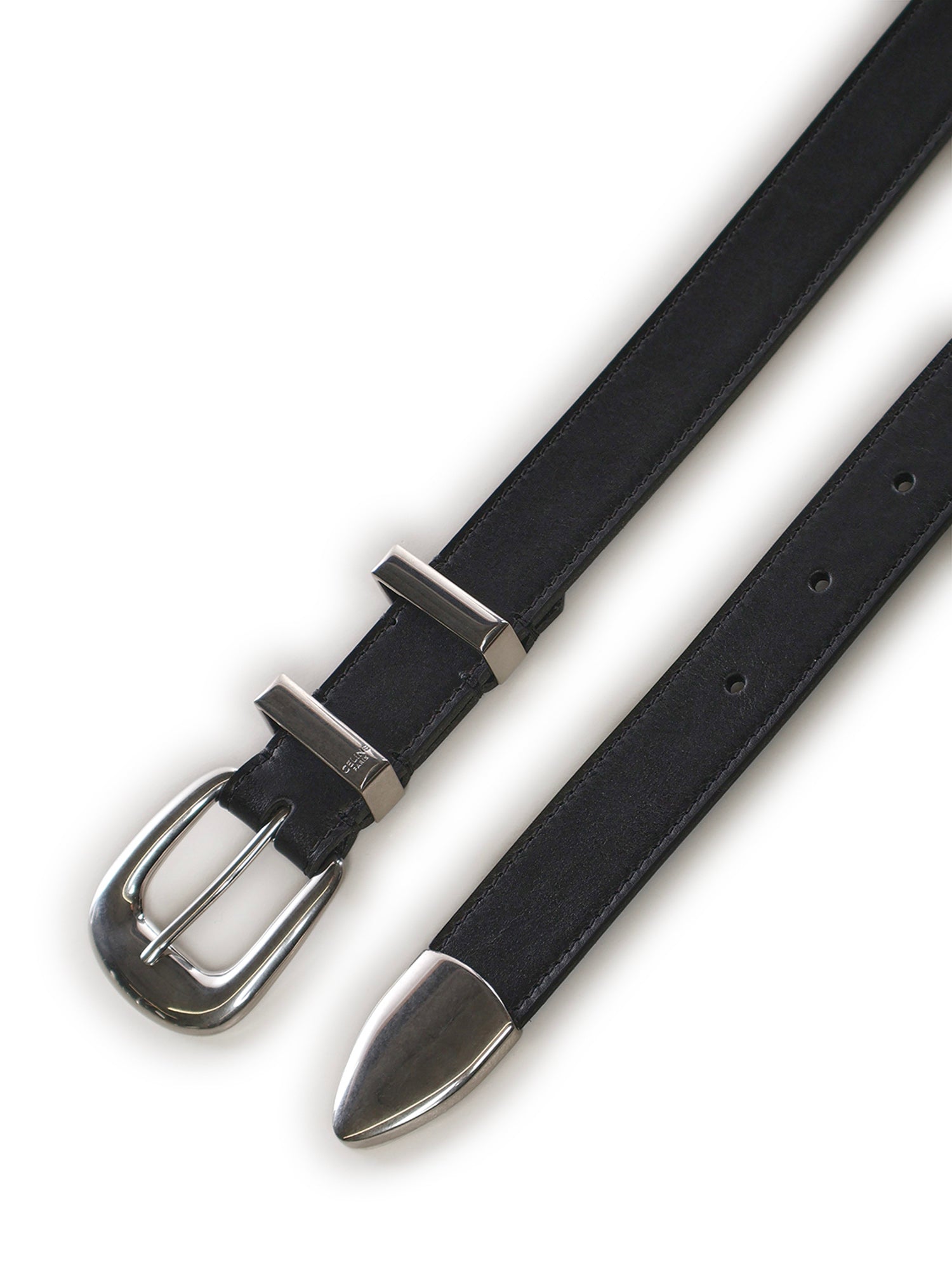 Céline Belts Black Calfskin