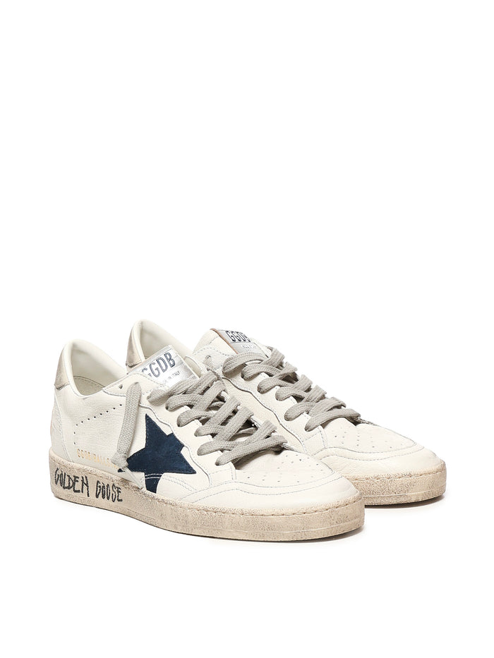 Golden Goose Sneakers White Blue Ice Goatskin