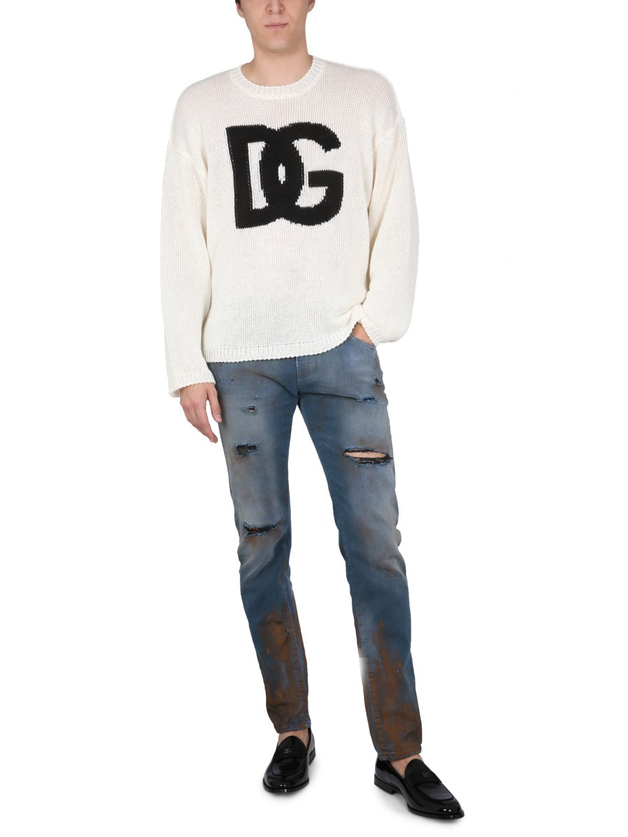 Skinny Fit Jeans Multicolour Cotton Elastane