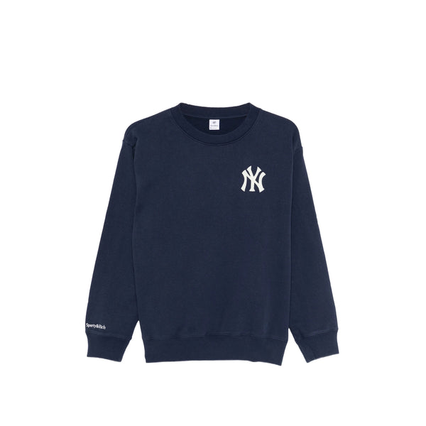 Crew Neck Sweater Blue Cotton Sweatshirts