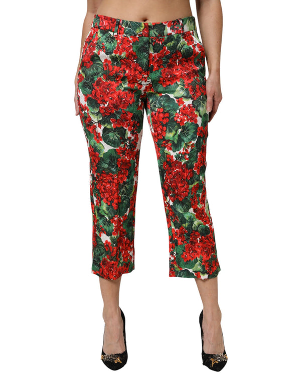 Dolce & Gabbana 50% Cotton 49% Viscose 1% Elastane trousers in red