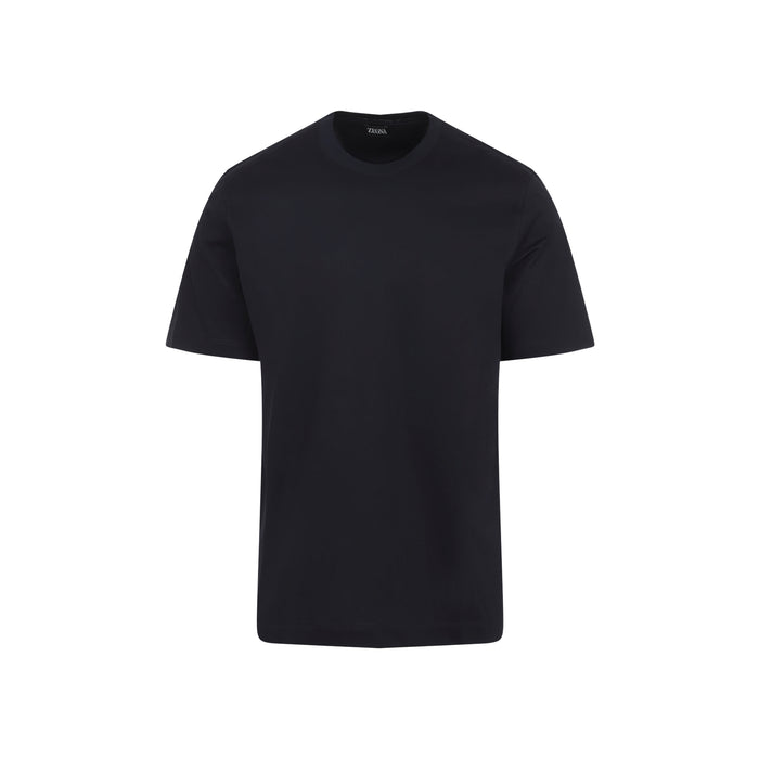 Piquet T-Shirt Blue Cotton Tshirt