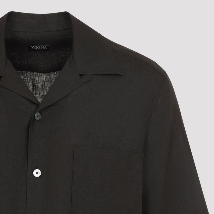 Oasi Shirt Brown Linen