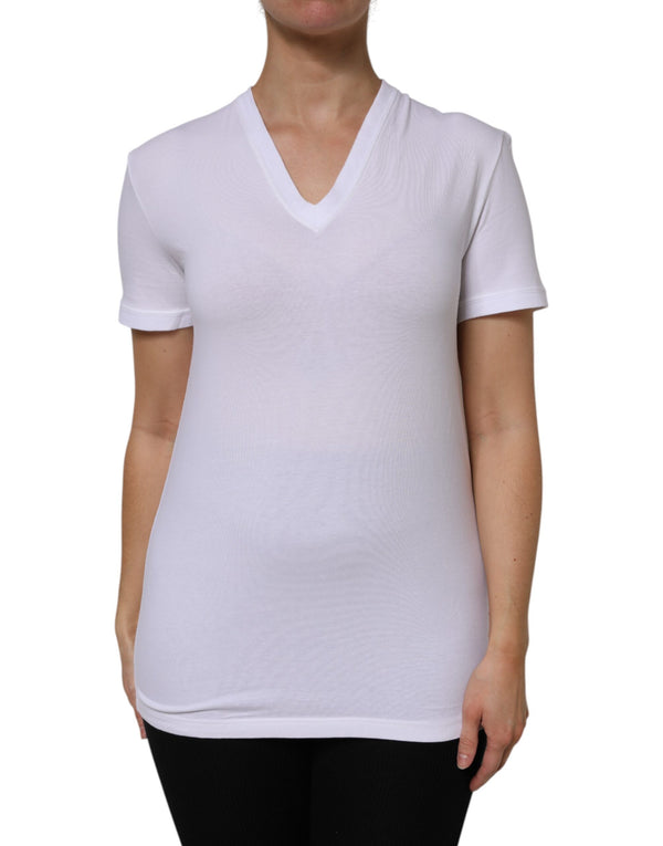 Dolce & Gabbana 90% Cotton t-shirt in white