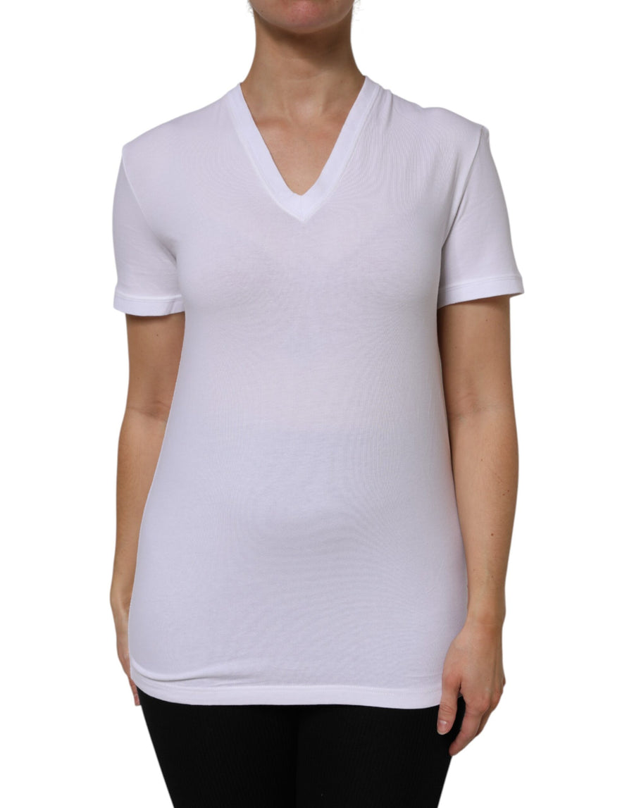 Dolce & Gabbana 90% Cotton t-shirt in white