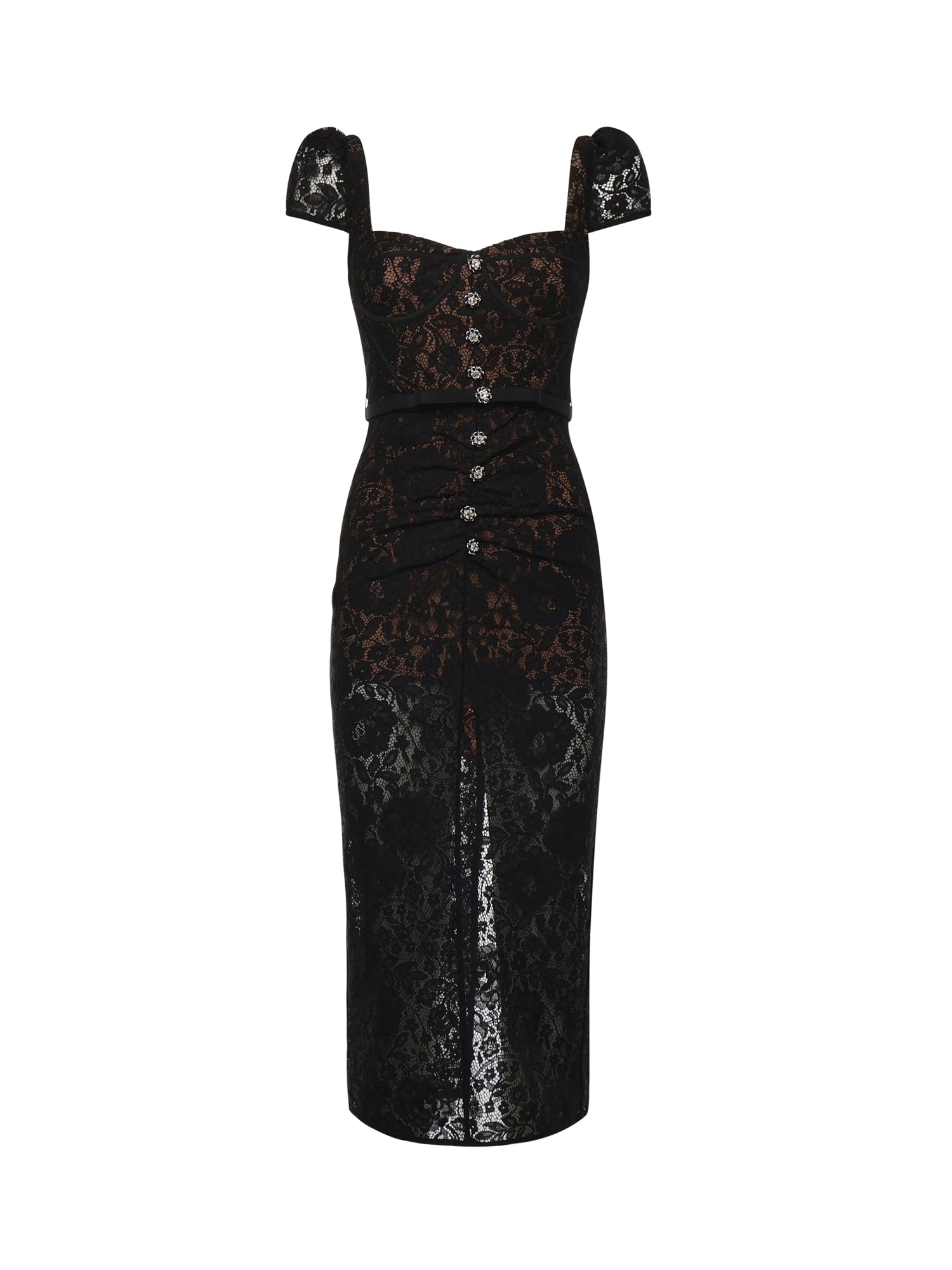 Self-portrait Dresses Black Cotton