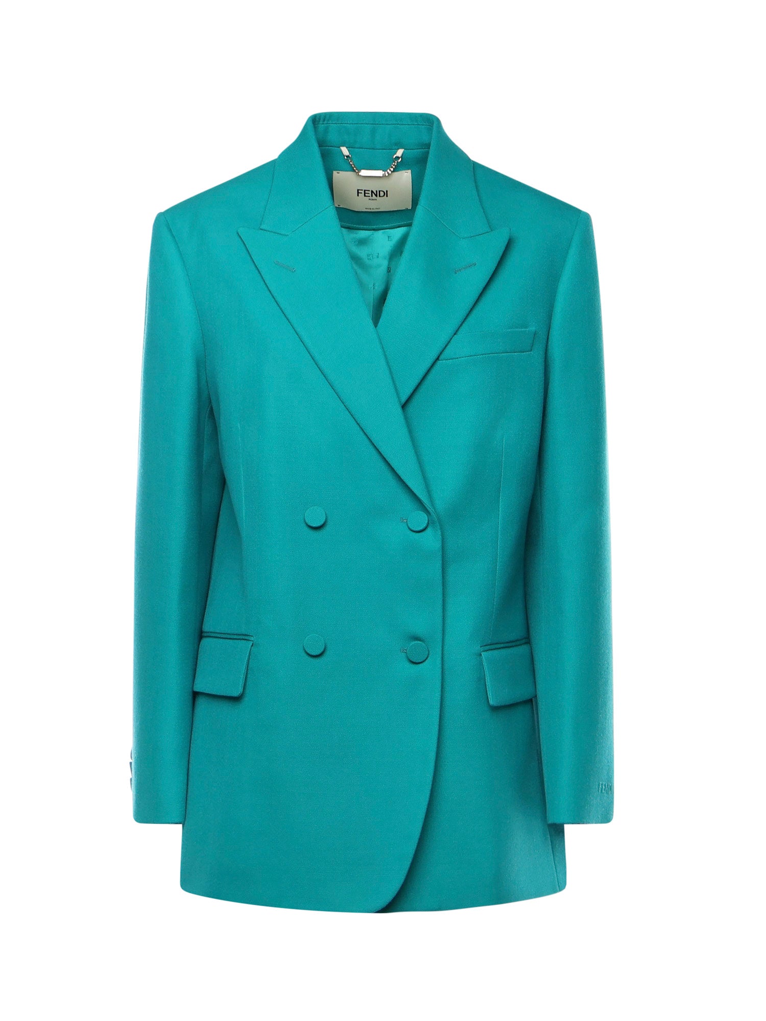 Fendi Jackets Blue Virgin Wool
