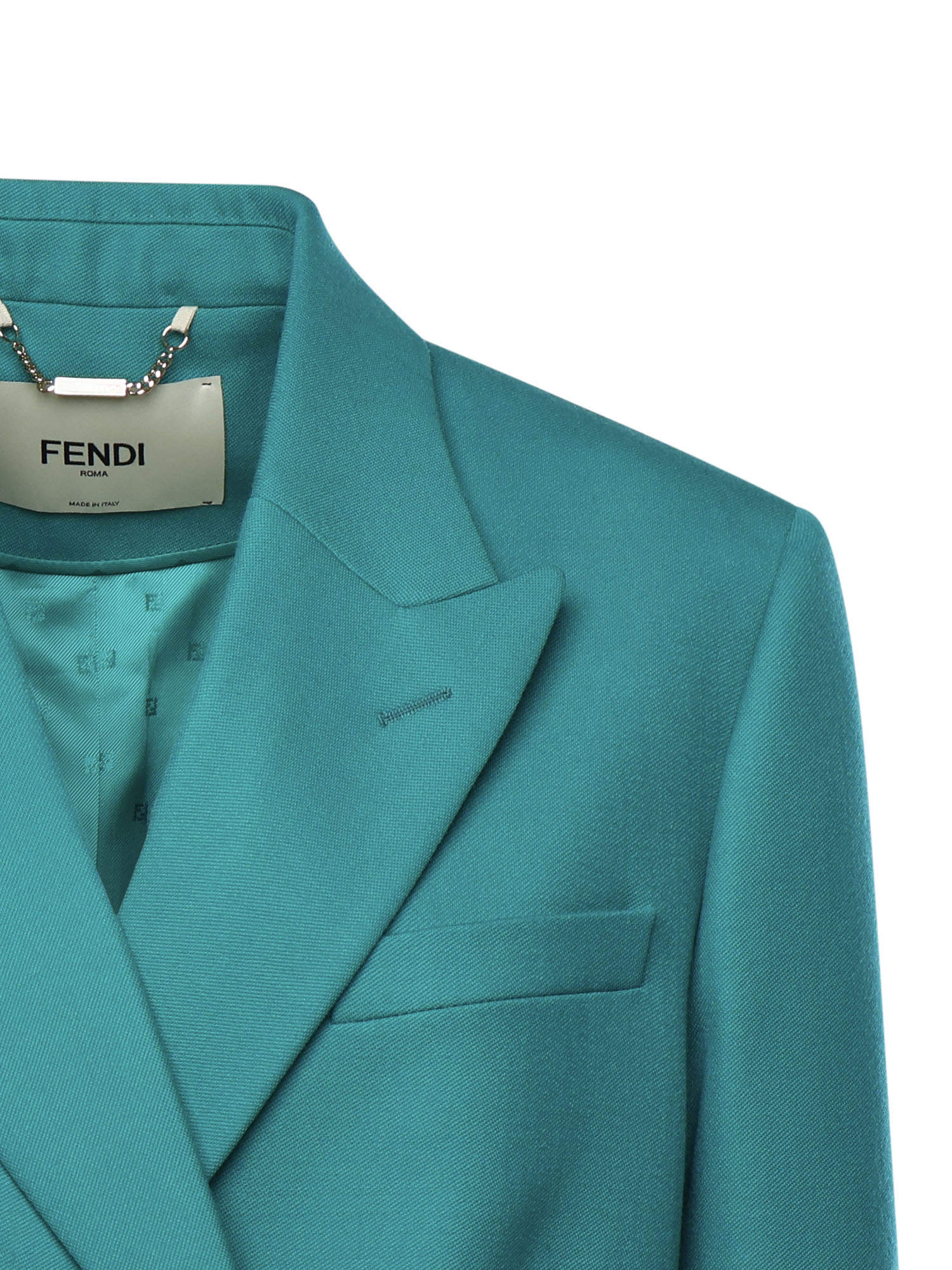 Fendi Jackets Blue Virgin Wool