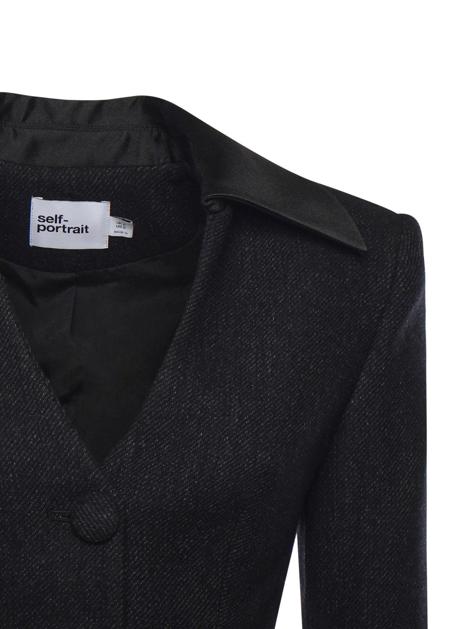 Self-Portrait Dresses Black Wool