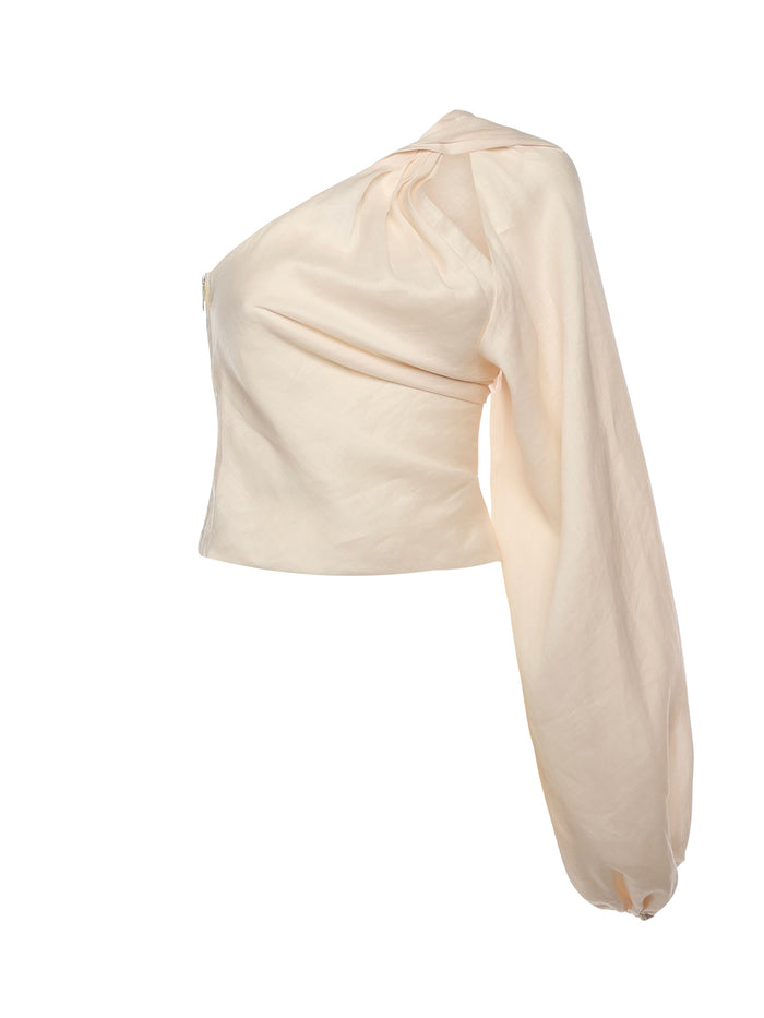 Self-portrait Top White Ramie