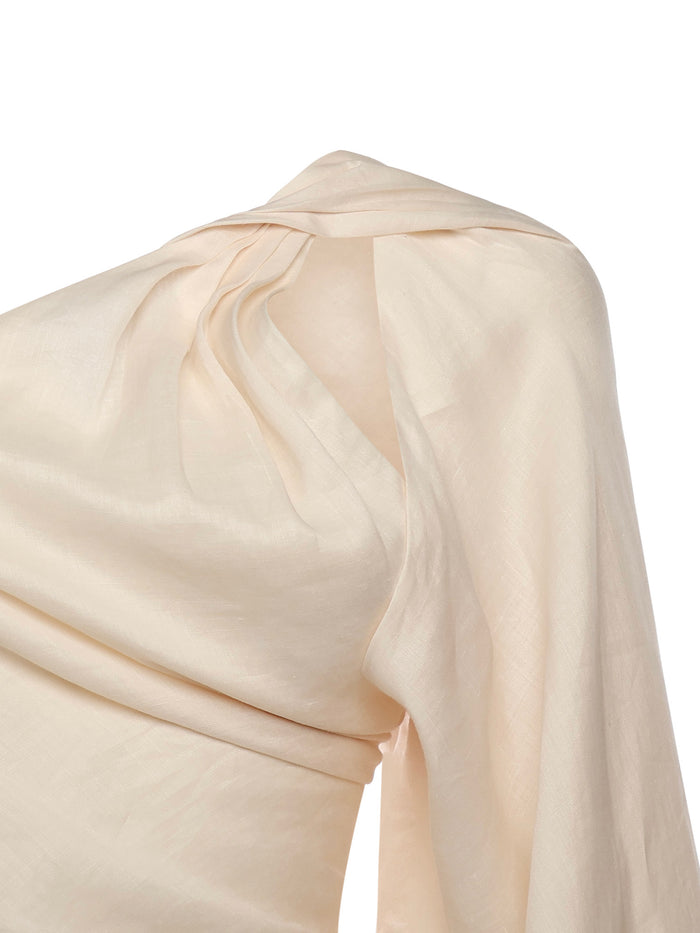 Self-portrait Top White Ramie