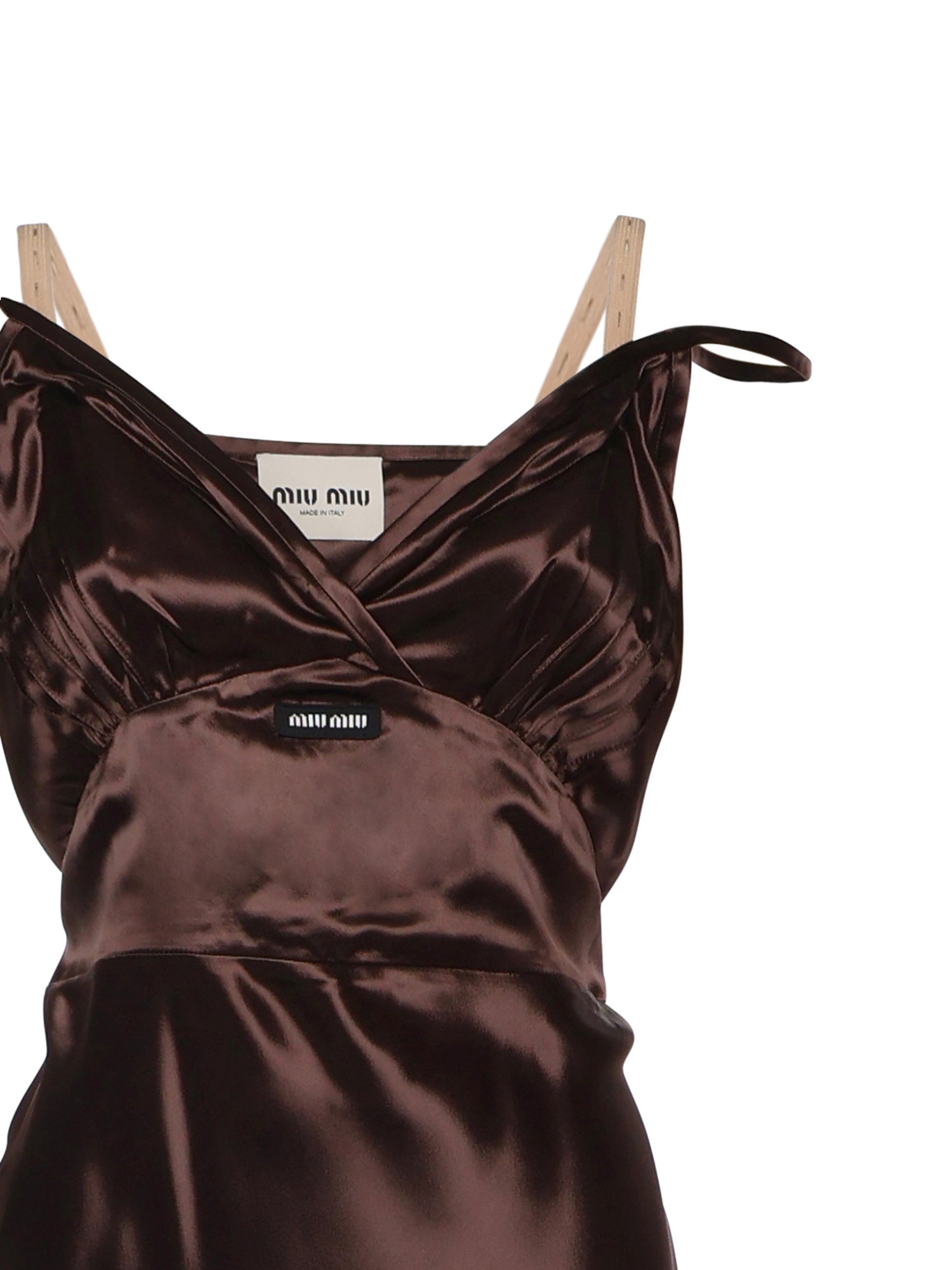 Miu Dresses Cocoa Acetate