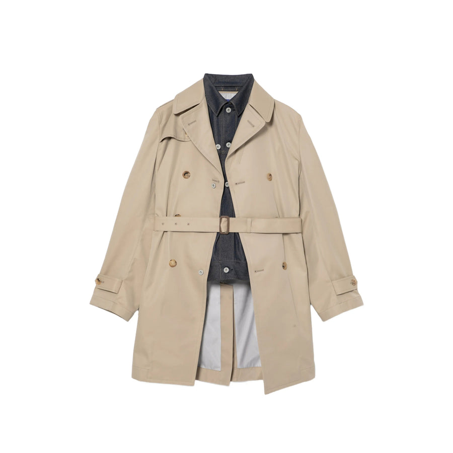 Coat Cotton Neutrals-Blue Neutrals/blue Trench