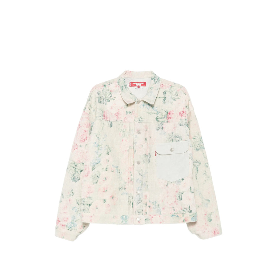 Lightweight Linen-Blend Jacket Neutrals-Pink Neutrals/pink