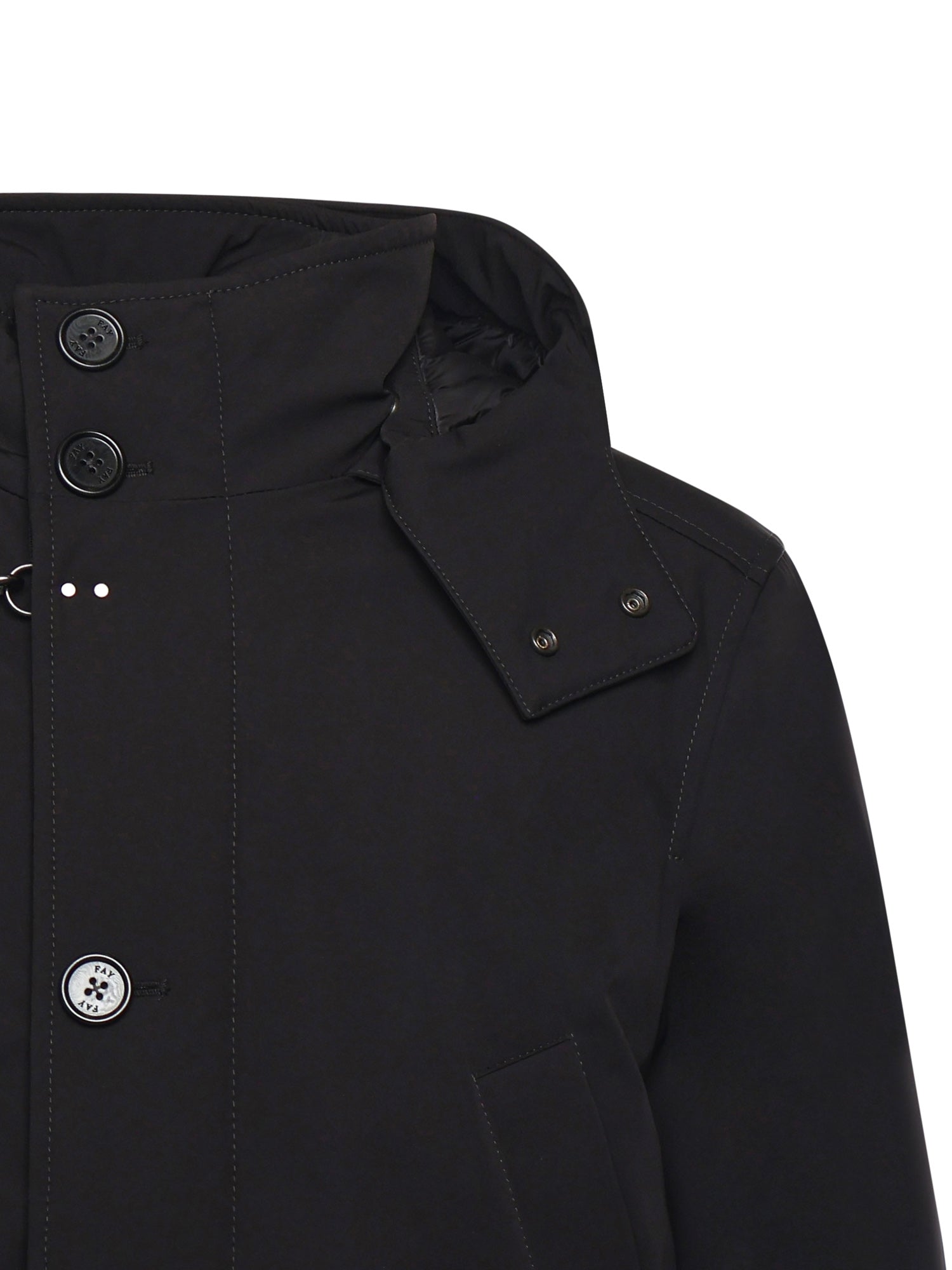 Fay Coats Black Polyamide